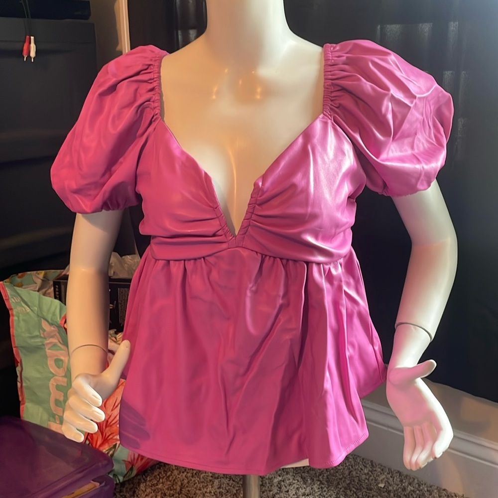 Womens BUDDY LOVE leather top! Size large! Brand new with tags!